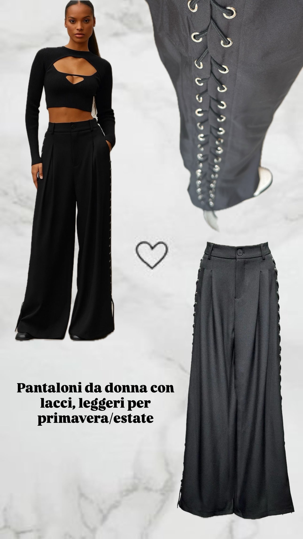 Pantaloni lacci