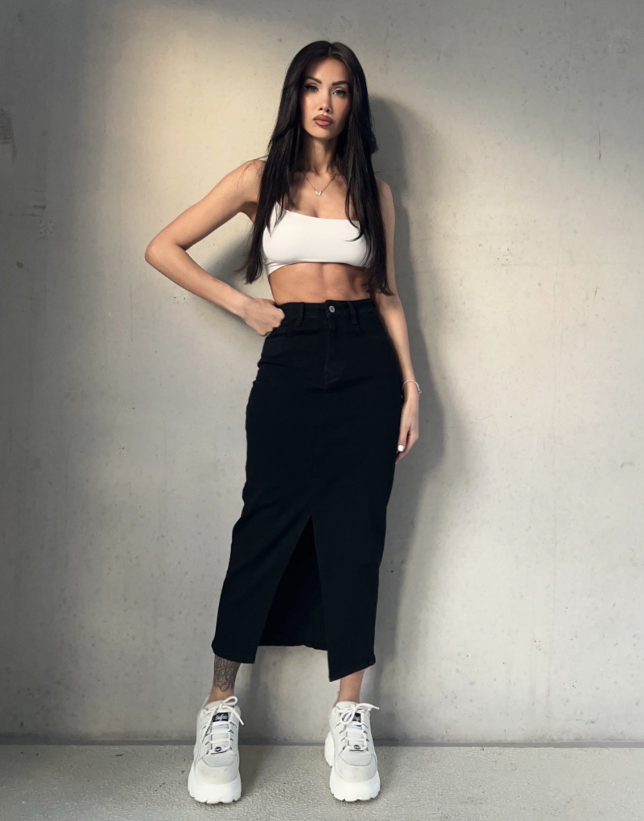 Denim skirt