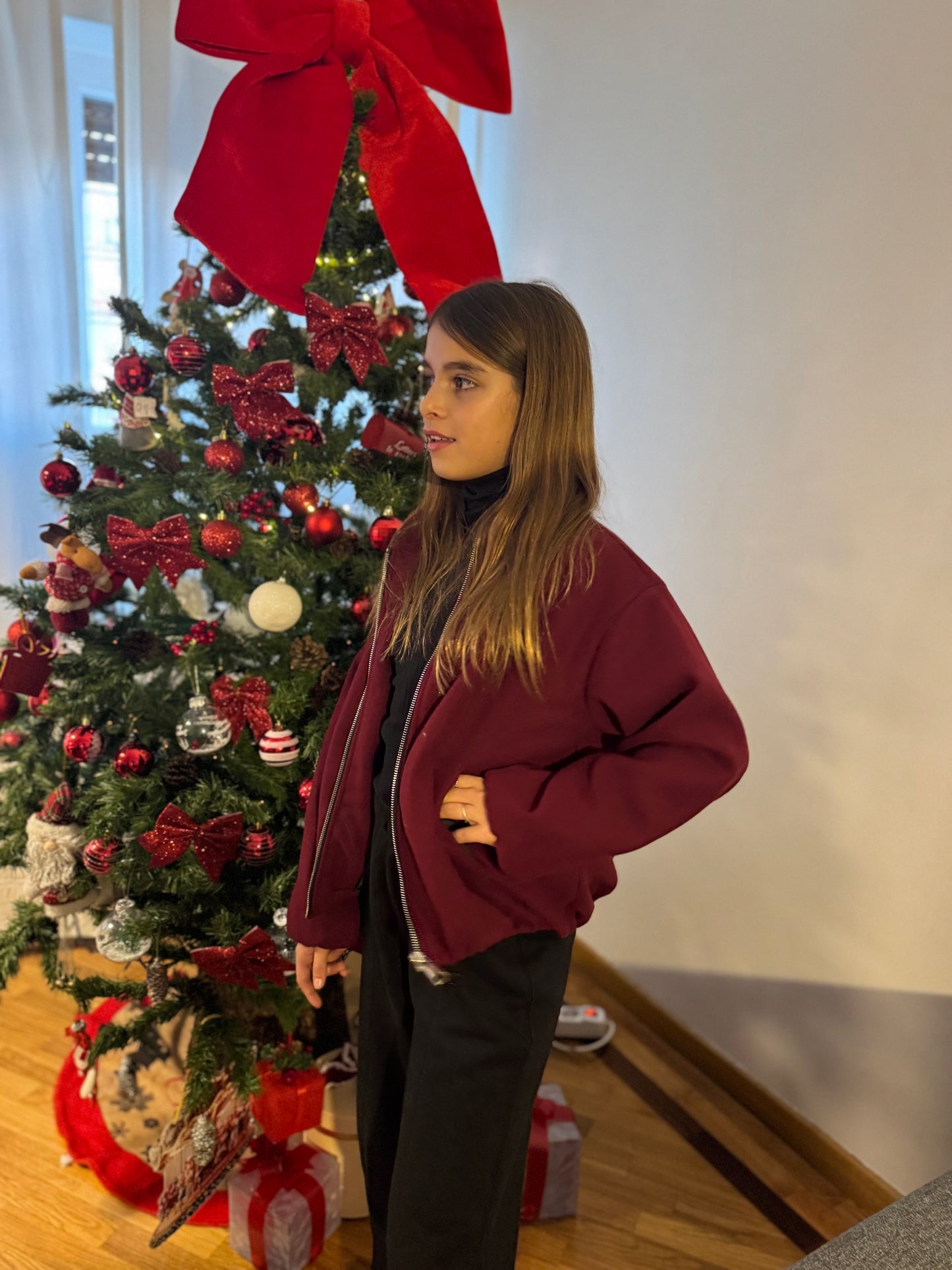 Bomber bordeaux