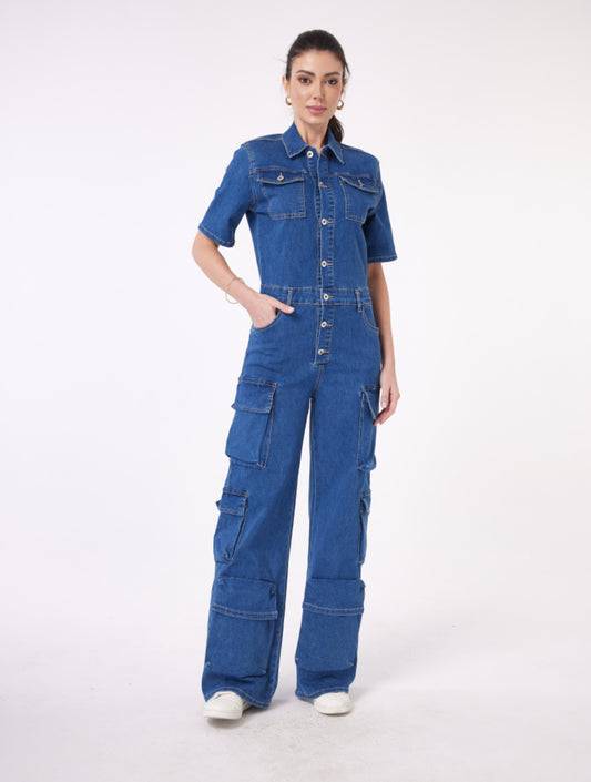 Denim jumpsuit