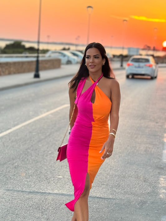 Peach dress