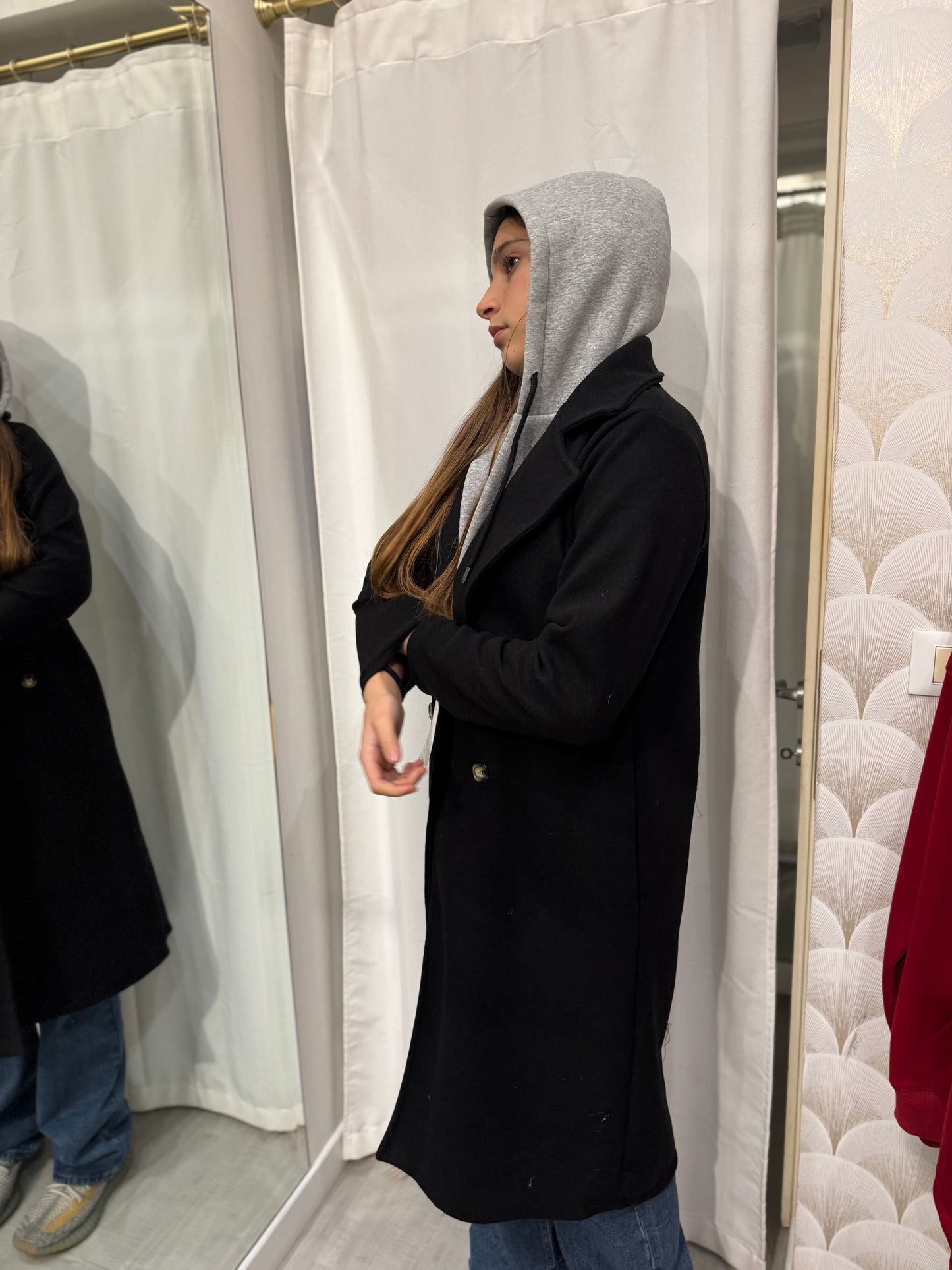 Cappotto con cappuccio
