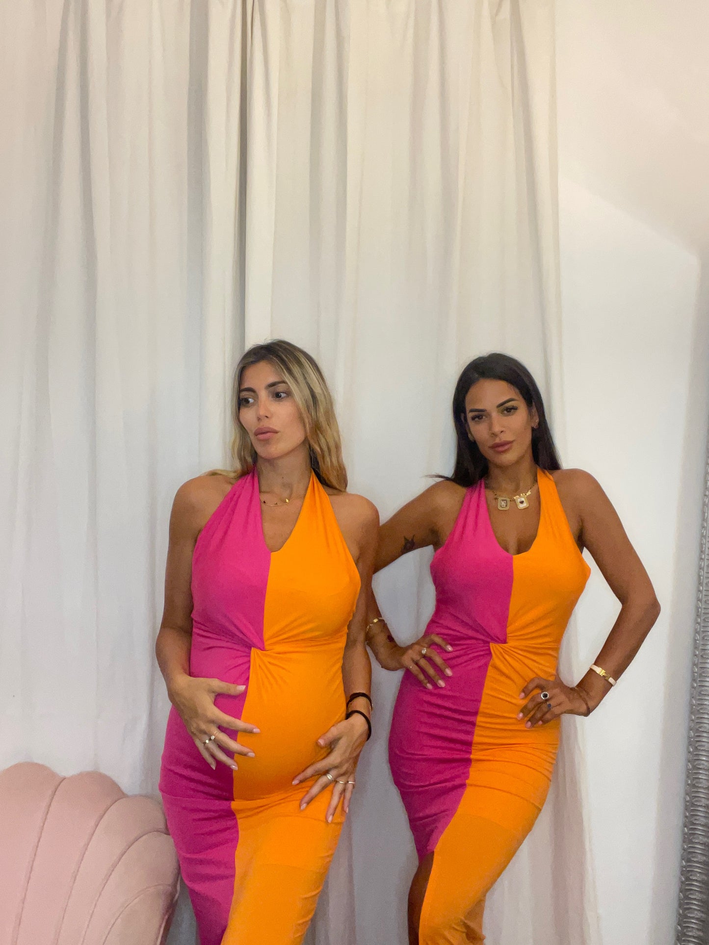 Peach dress